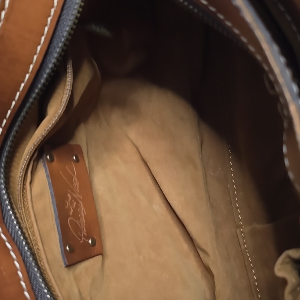 Luxury Boutique Description — Patricia Nash Map-Print Leather Shoulder Bag - Picture 10 of 10
